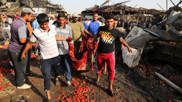 Dozens dead in ISIS suicide attack on Baghdad image