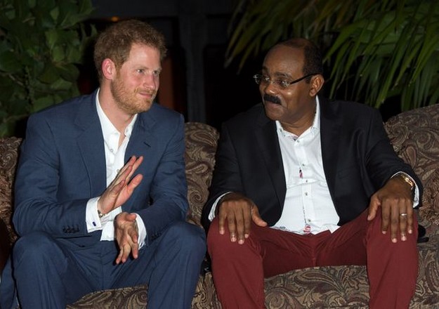 Prince Harry and Antigua PM 