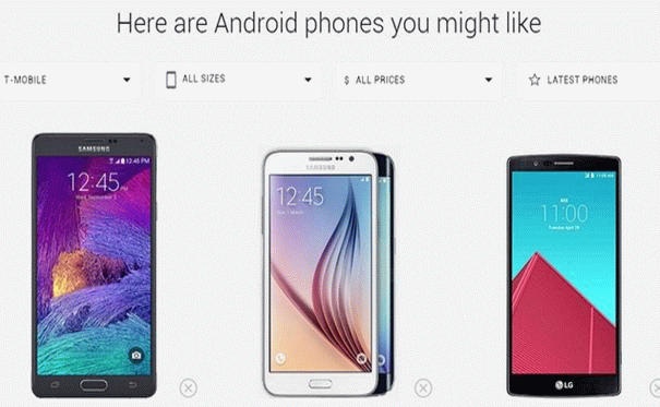 Google helps to find a perfect version of Android Phone