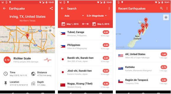 Earthquake Alert Apps for Android Earthquack alert