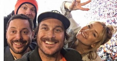 Kate Hudson Celebrities Broncos Victory in Super Bowl 50