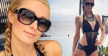 Paris Hilton Flaunts Her Sexy Figure in Swimwear