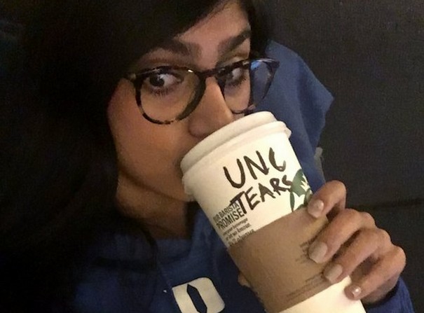 Eric Ebron and Mia Khalifa in a row over UNC in championship game