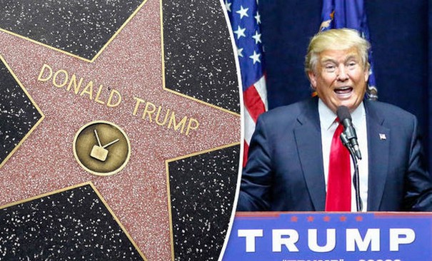 Donald Trump’s Hollywood star vandalism