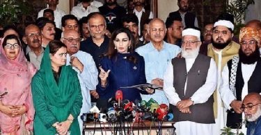 Pakistan opposition parties on kashmir