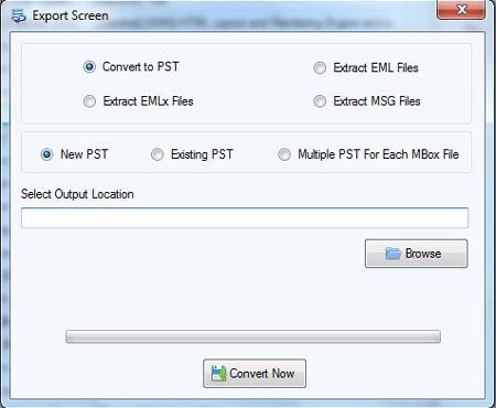 Export MBOX to PST