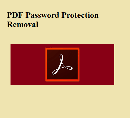remove password restriction from pdf