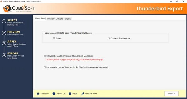 How to access Thunderbird emails as PDF