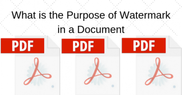 Why to put a watermark on a PDF