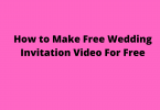 how to make free wedding invitation video