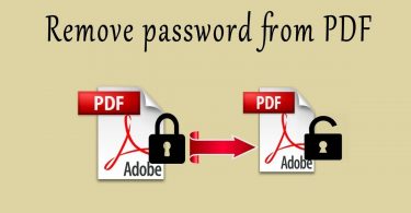 How to Remove Password Protection from PDF after Opening