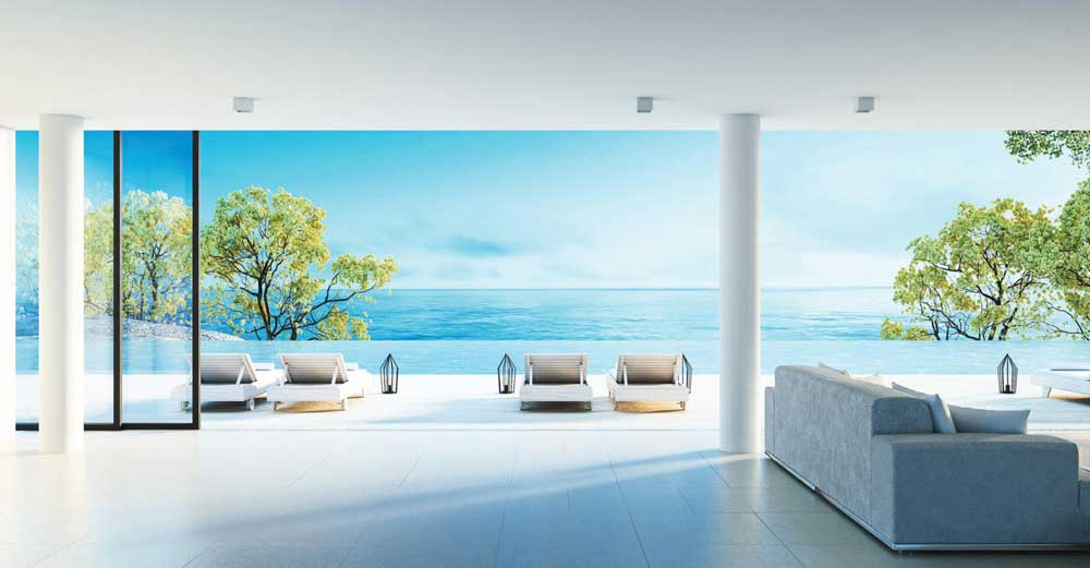 Sea side view