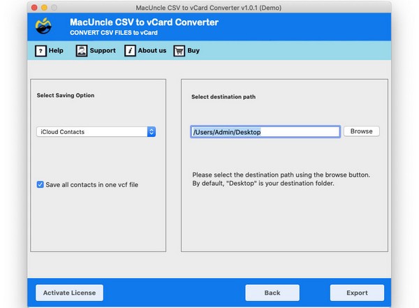 Import CSV Contacts to iCloud