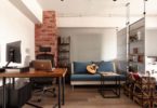 Design of Rooms in a Small Studio Apartment in Loft Style