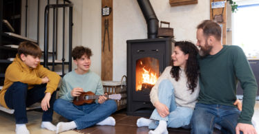 slow combustion fireplace