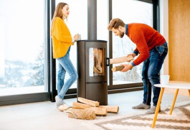 double sided wood heaters