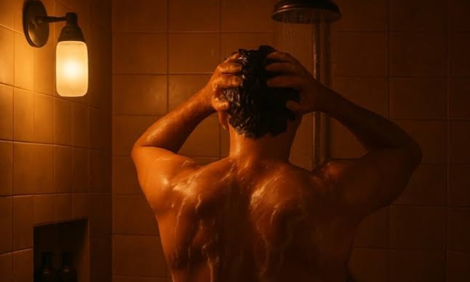 dark showering sleep hack