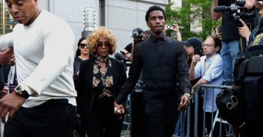 Diddy arriving at federal court