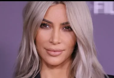 Kim Kardashian blonde hair transformation