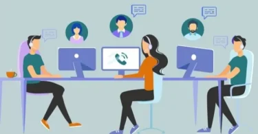 remote agents using hosted call center software