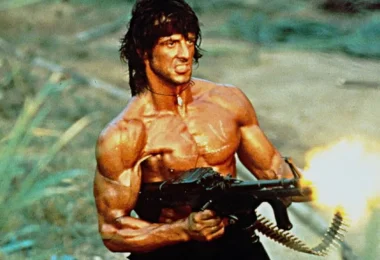 Sylvester Stallone as John Rambo in First Blood (1982 film)