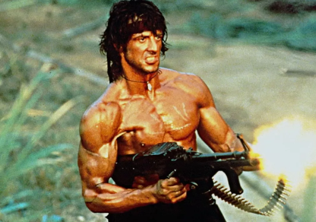 Sylvester Stallone as John Rambo in First Blood (1982 film)
