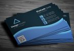 Professional business card printing layout example
