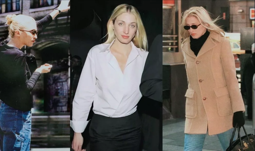 Carolyn Bessette Kennedy minimalist 1990s fashion