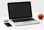 Laptop on the desk