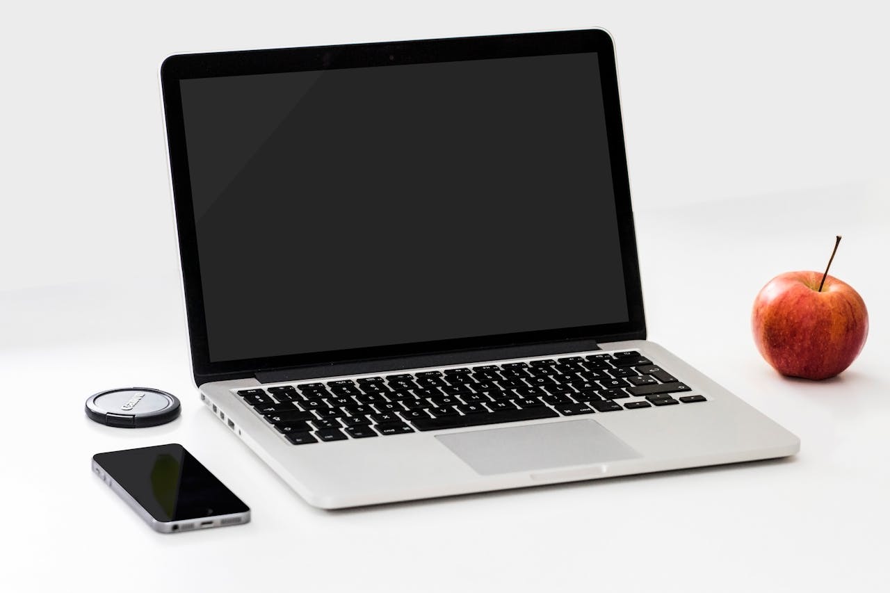 Laptop on the desk