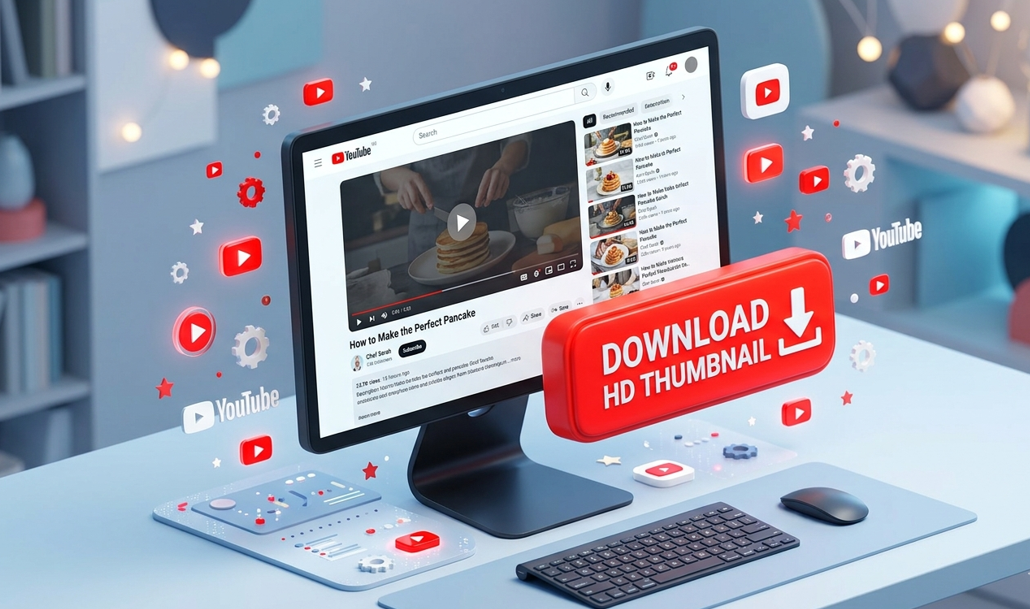 YouTube Thumbnail Downloader Tool Interface